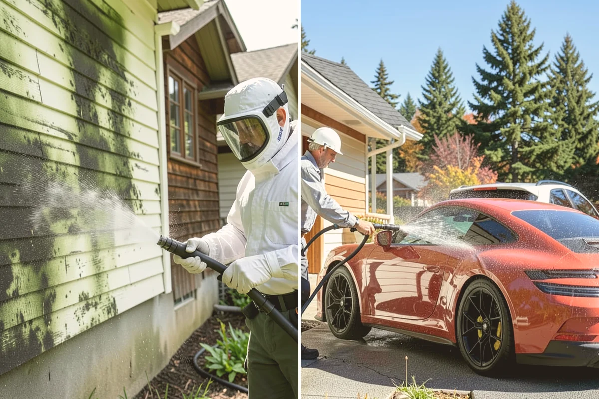 Driveway Brightening in Milton, King County, WA - Deep-clean the driveway to remove surface buildup