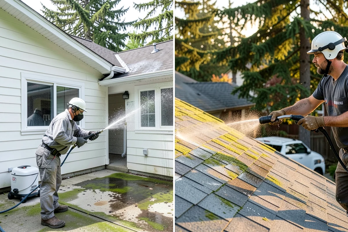 Driveway Brightening in Pacific, King County, WA - Deep-clean the driveway to remove surface buildup