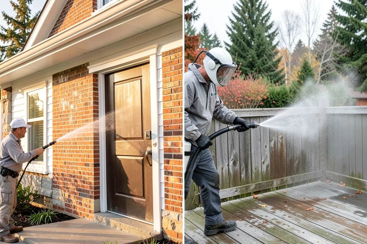 Driveway Brightening in Seattle, King County, WA - Deep-clean the driveway to remove surface buildup