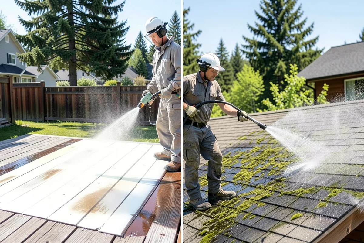 Driveway Brightening in Shoreline, King County, WA - Deep-clean the driveway to remove surface buildup