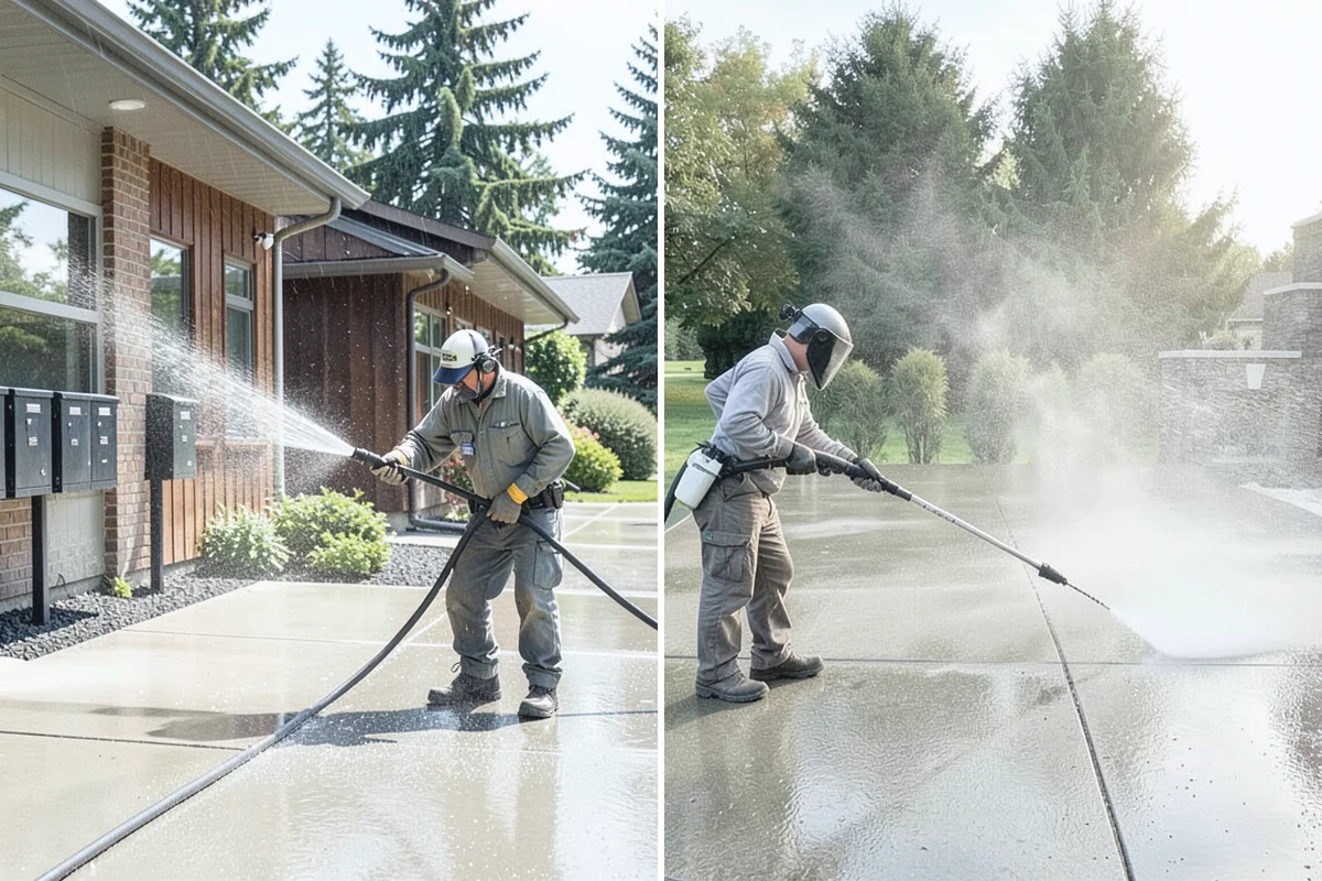 Driveway Brightening in Skykomish, King County, WA - Deep-clean the driveway to remove surface buildup