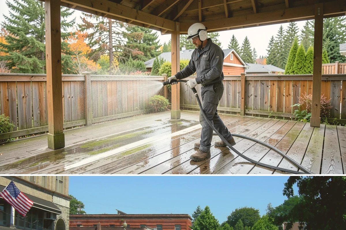 Driveway Brightening in Snohomish, Snohomish County, WA - Dry summer conditions let brightening treatments perform and the surface dry evenly.