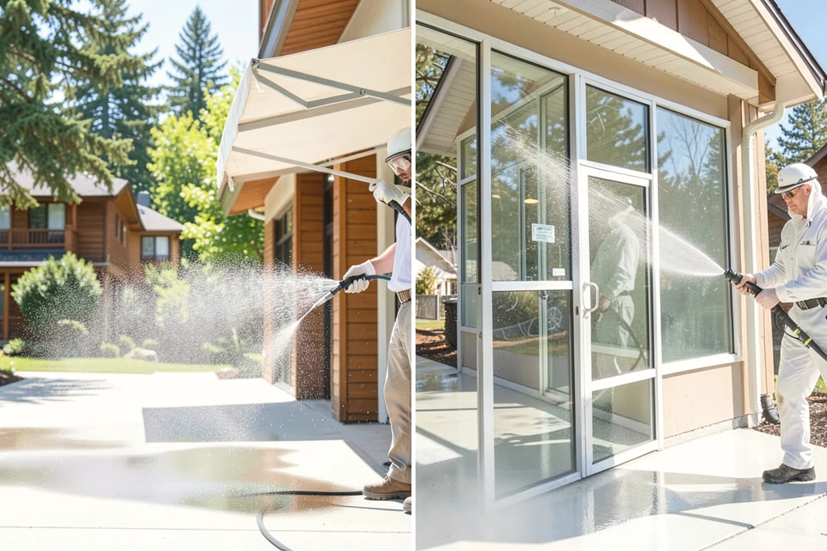 Driveway Brightening in Steilacoom, Pierce County, WA - Deep-clean the driveway to remove surface buildup