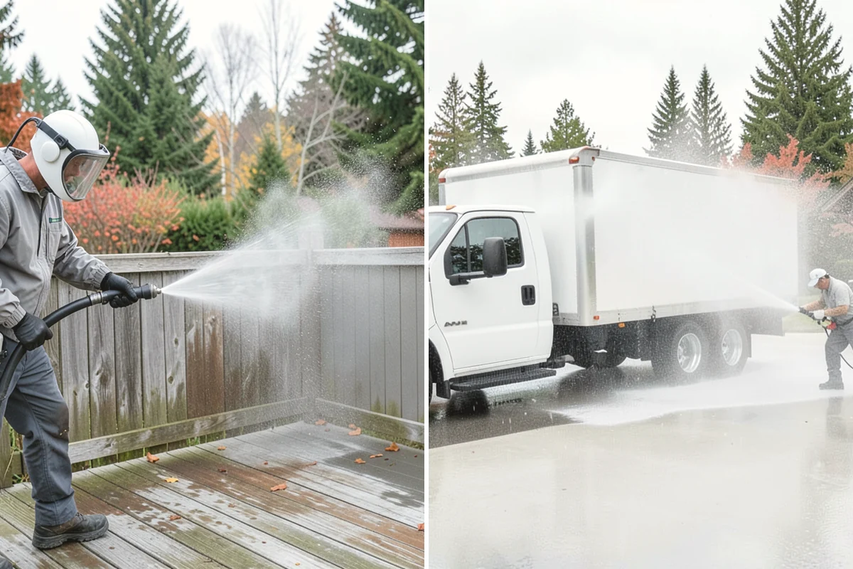 Driveway Brightening in Tukwila, King County, WA - Deep-clean the driveway to remove surface buildup