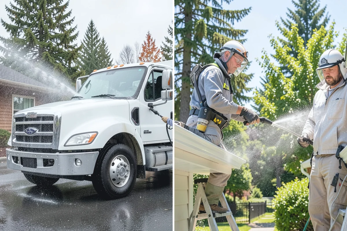 Driveway Brightening in Wilkeson, Pierce County, WA - Deep-clean the driveway to remove surface buildup