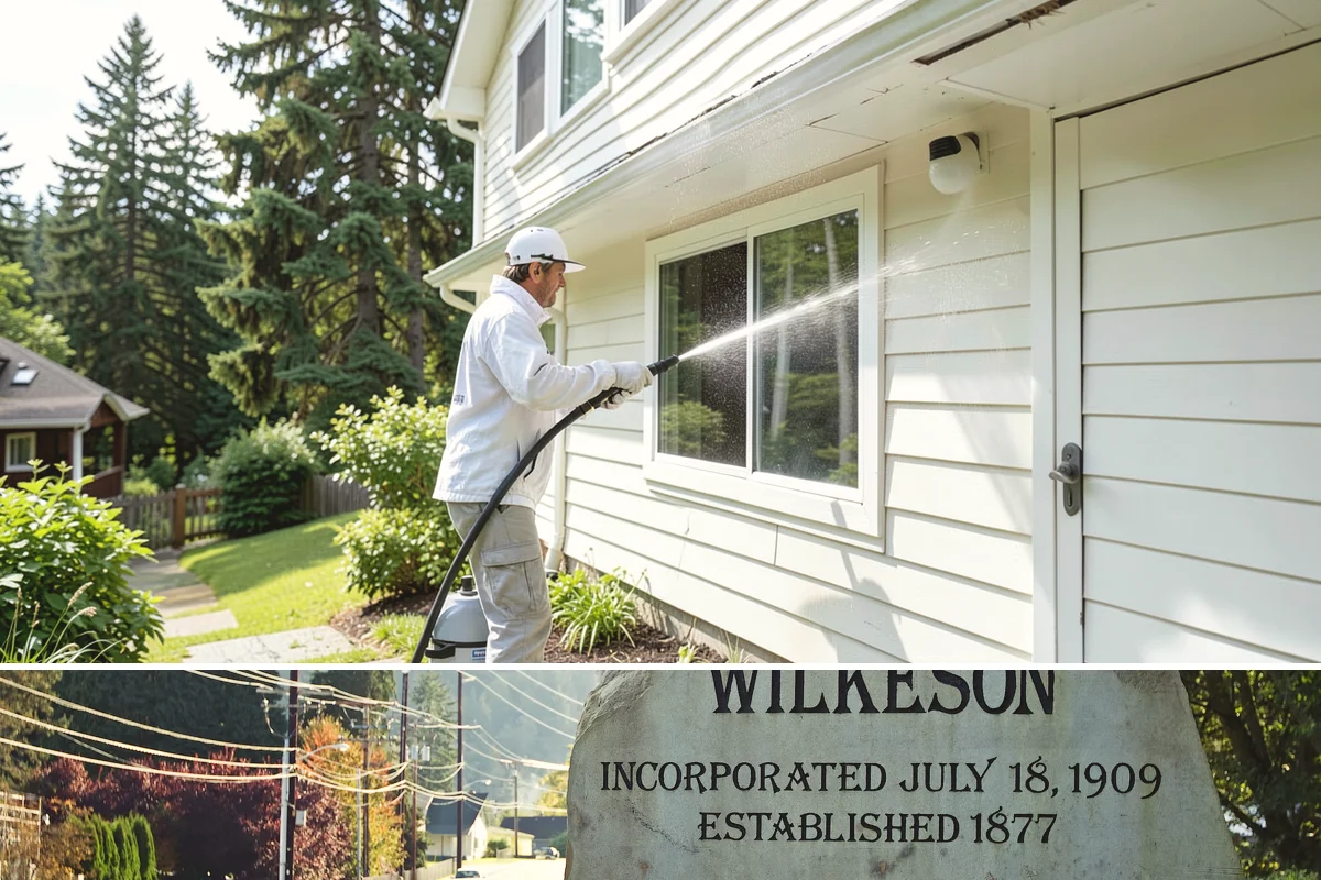 Driveway Brightening in Wilkeson, Pierce County, WA - Dry summer conditions let brightening treatments perform and the surface dry evenly.