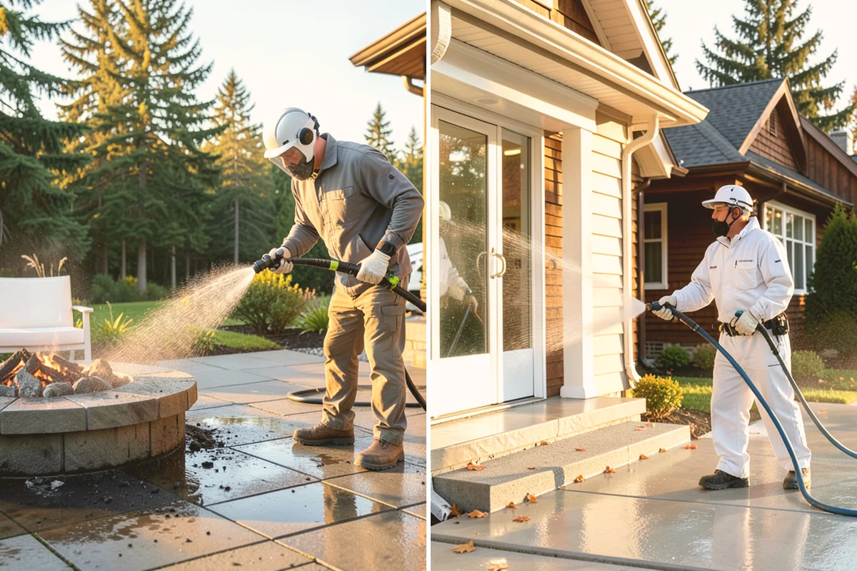 Driveway Gum Removal in Algona, King County, WA - Locate and count the gum deposits