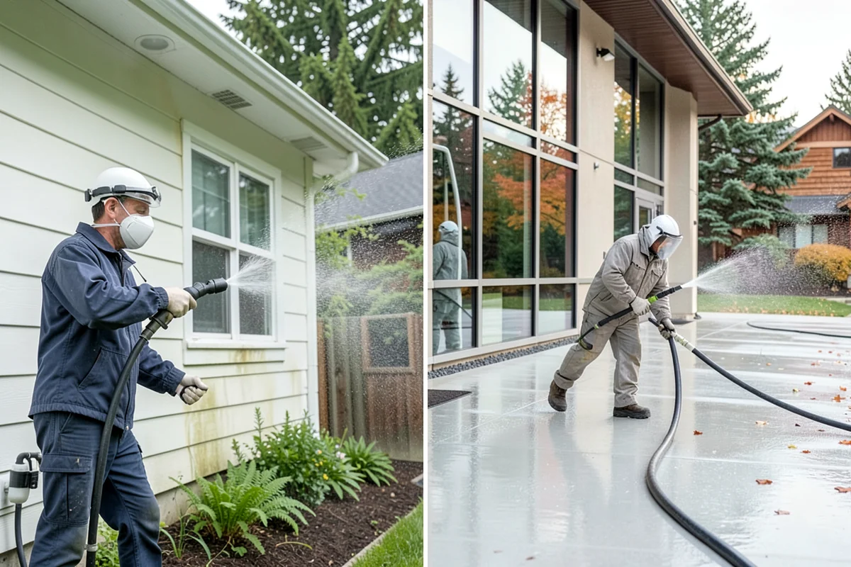 Driveway Gum Removal in Arlington, Snohomish County, WA - Locate and count the gum deposits