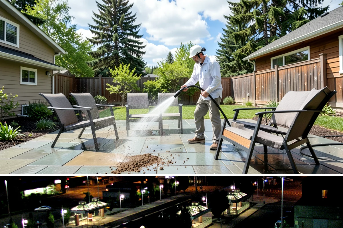 Driveway Gum Removal in Auburn, King County, WA - Any dry day works, though warmer conditions soften gum and speed removal.