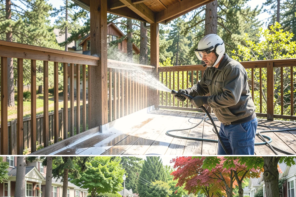 Driveway Gum Removal in Beaux Arts Village, King County, WA - Any dry day works, though warmer conditions soften gum and speed removal.