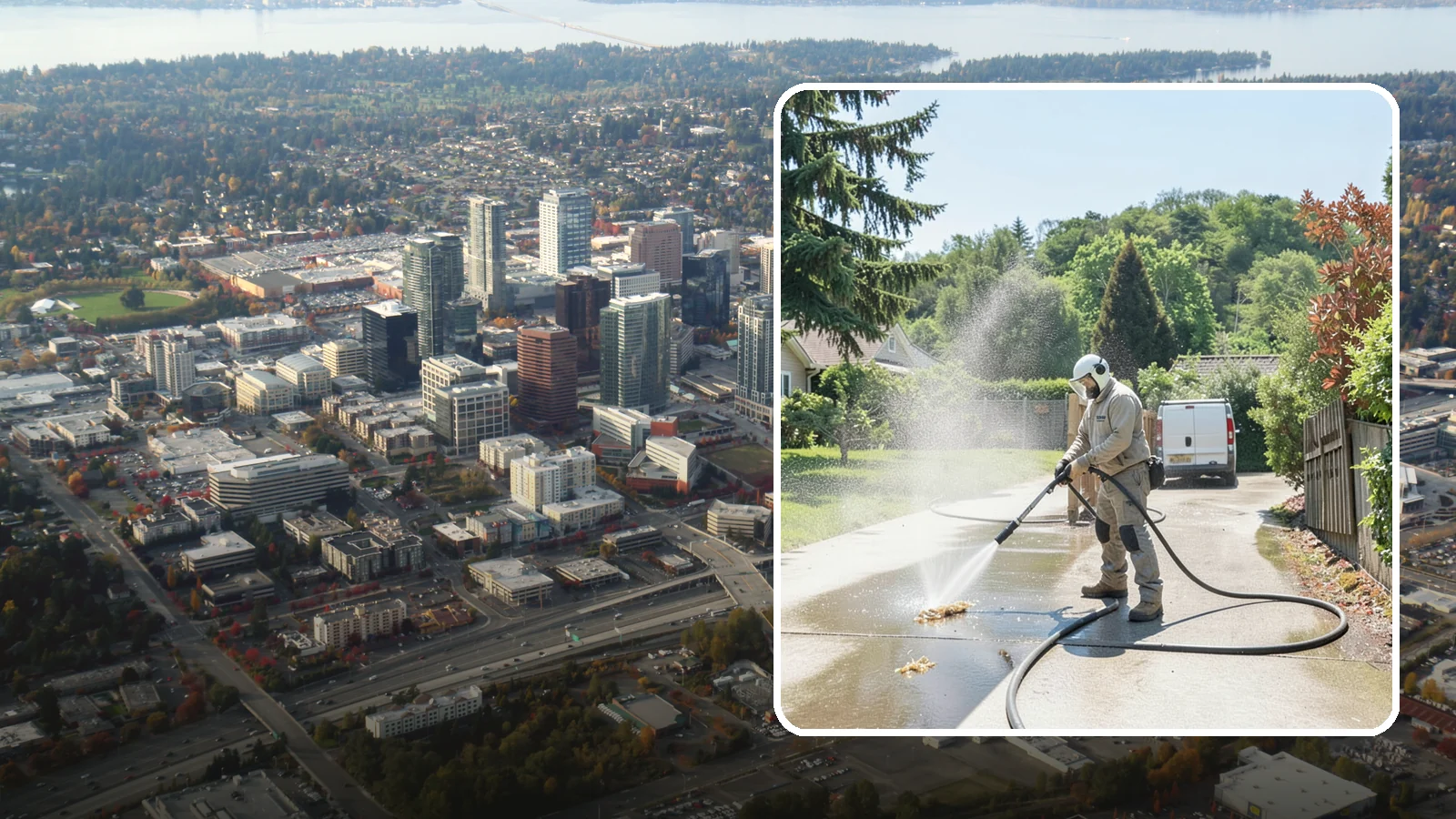 Driveway Gum Removal in Bellevue, King County, WA - Removal of stuck-on gum that hardens onto driveways and entry areas in high-foot-traffic spots.