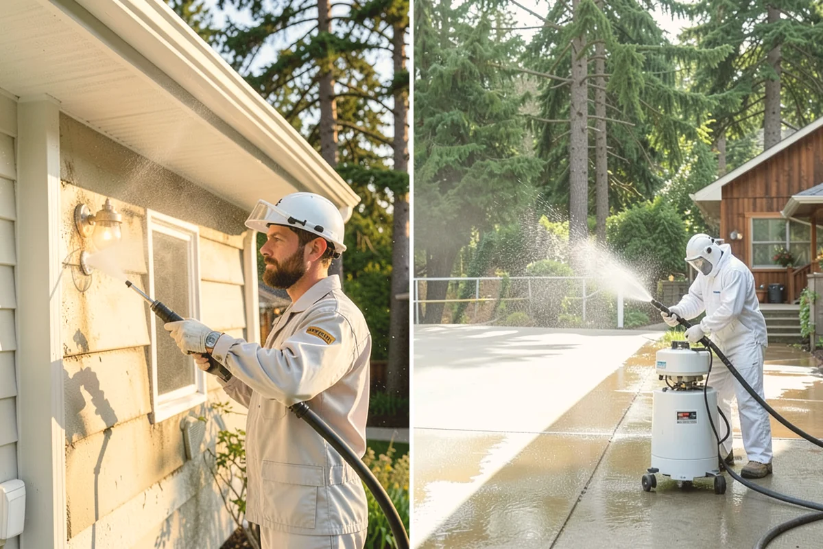 Driveway Gum Removal in Bellevue, King County, WA - Locate and count the gum deposits