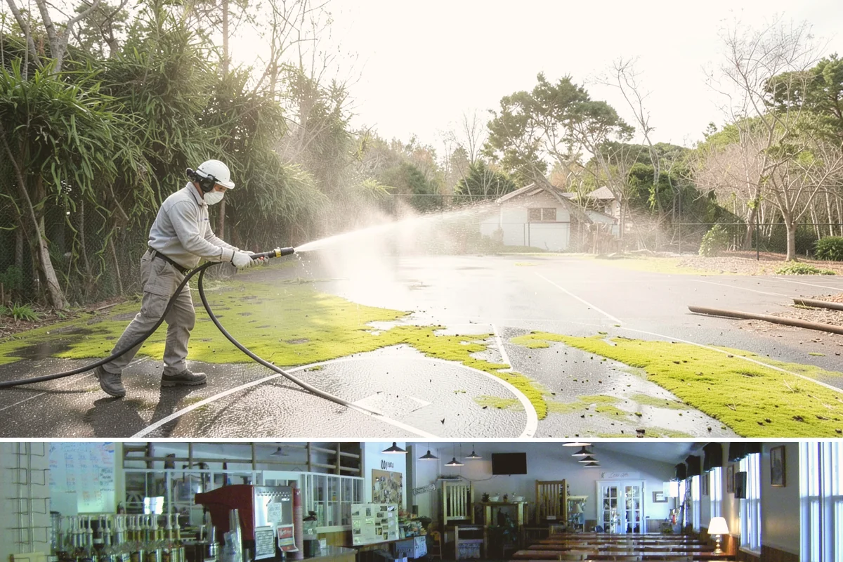 Driveway Gum Removal in Black Diamond, King County, WA - Any dry day works, though warmer conditions soften gum and speed removal.