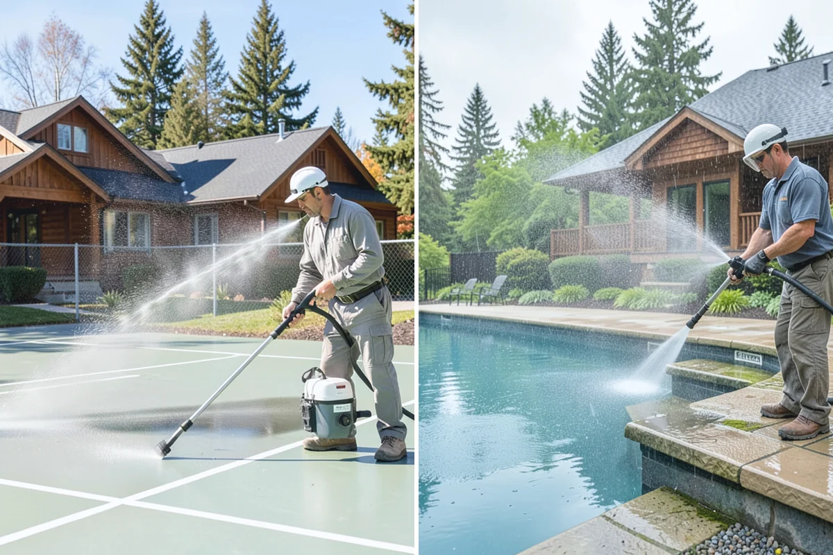 Driveway Gum Removal in Bonney Lake, Pierce County, WA - Locate and count the gum deposits