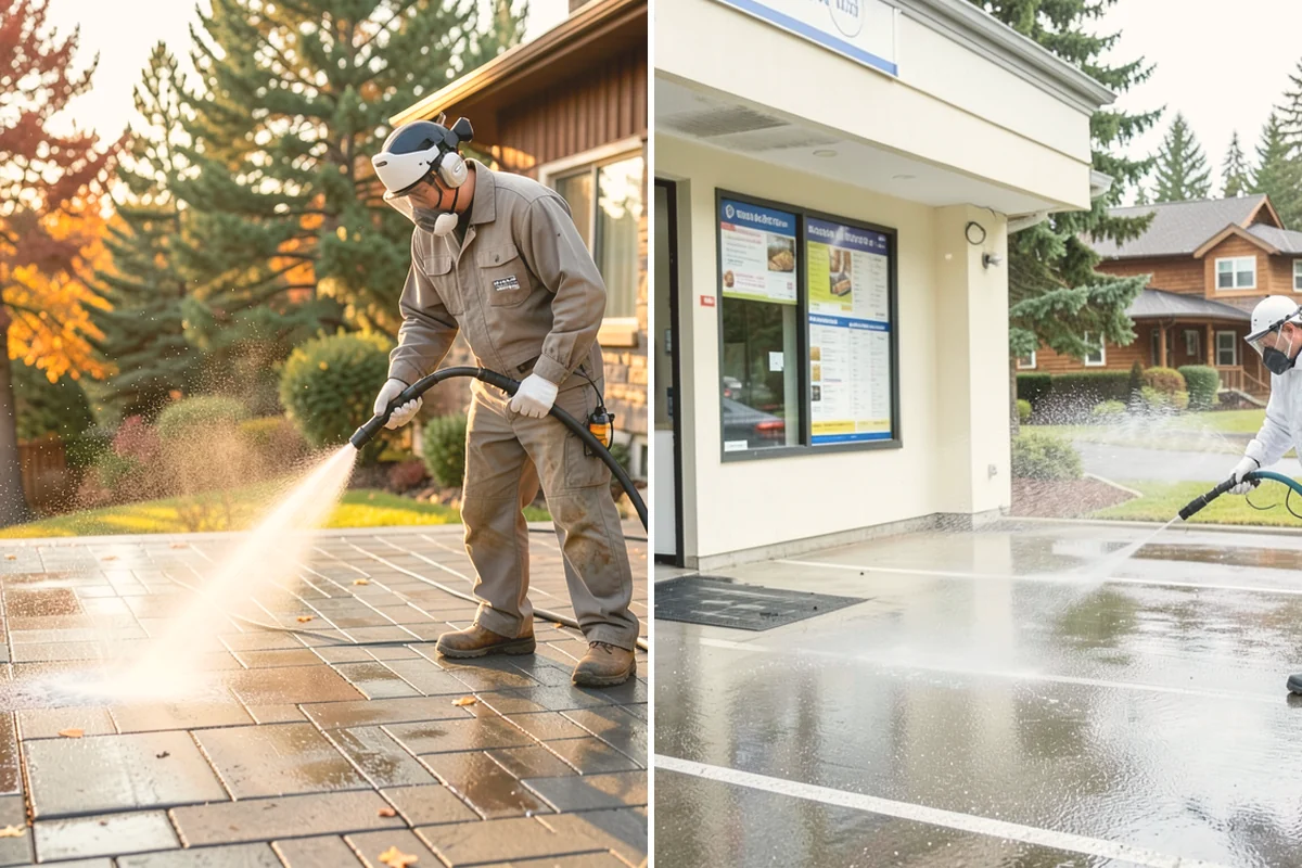 Driveway Gum Removal in Brier, Snohomish County, WA - Locate and count the gum deposits