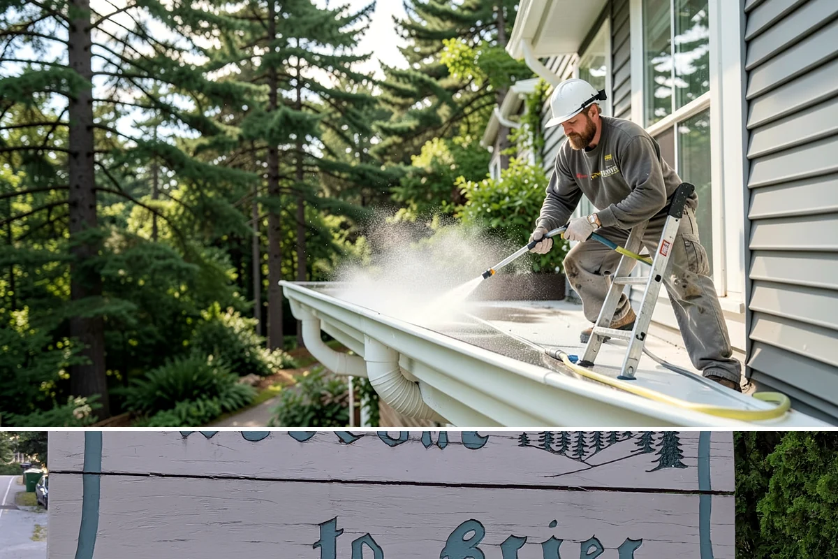 Driveway Gum Removal in Brier, Snohomish County, WA - Any dry day works, though warmer conditions soften gum and speed removal.