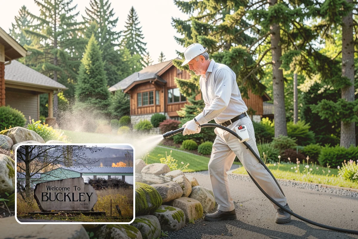 Driveway Gum Removal in Buckley, Pierce County, WA - Removes hardened gum without leaving residue