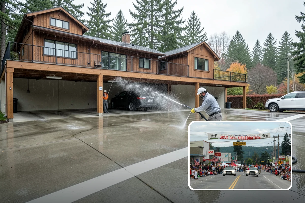 Driveway Gum Removal in Carnation, King County, WA - Removes hardened gum without leaving residue