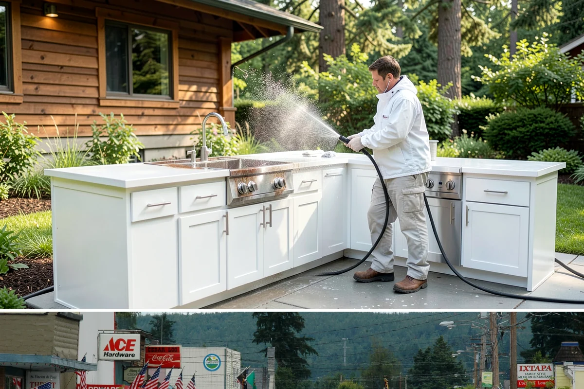 Driveway Gum Removal in Carnation, King County, WA - Any dry day works, though warmer conditions soften gum and speed removal.