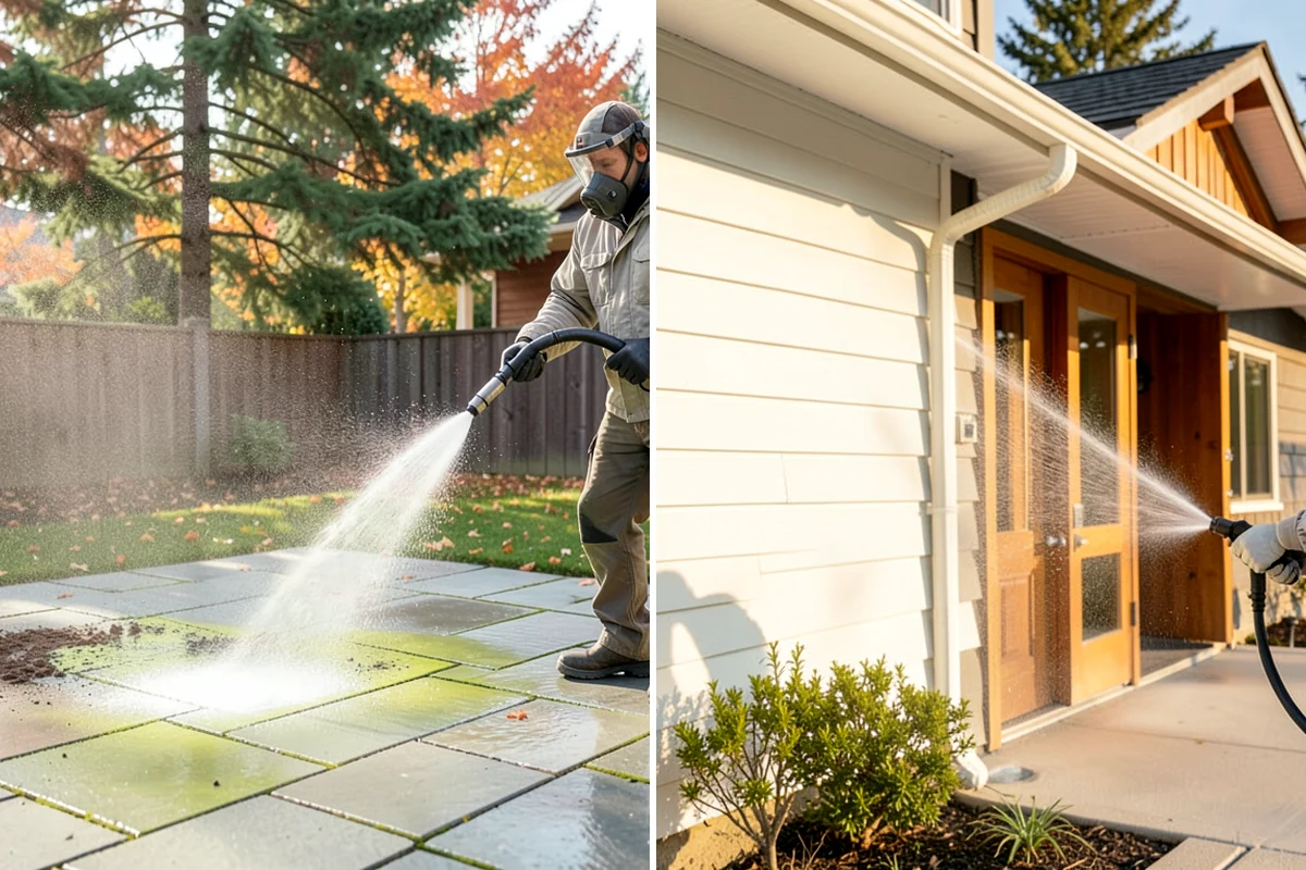 Driveway Gum Removal in Clyde Hill, King County, WA - Locate and count the gum deposits