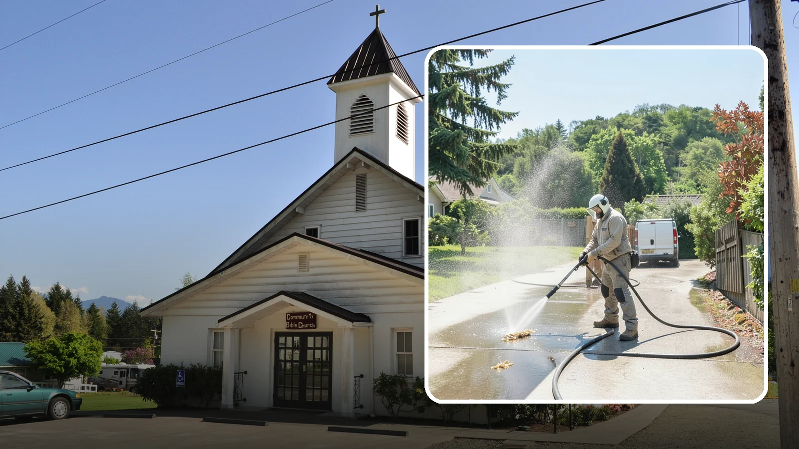 Driveway Gum Removal in Concrete, Skagit County, WA - Removal of stuck-on gum that hardens onto driveways and entry areas in high-foot-traffic spots.