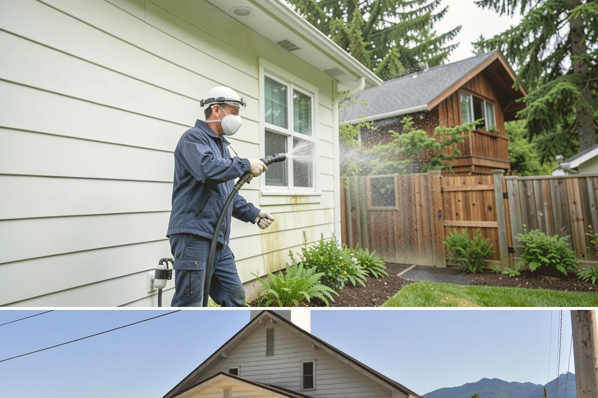 Driveway Gum Removal in Concrete, Skagit County, WA - Any dry day works, though warmer conditions soften gum and speed removal.