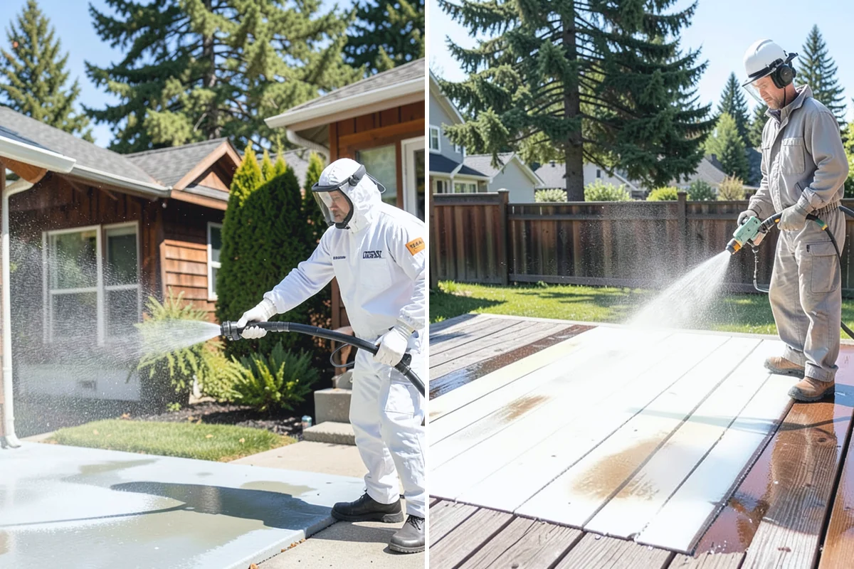 Driveway Gum Removal in Coupeville, Island County, WA - Locate and count the gum deposits