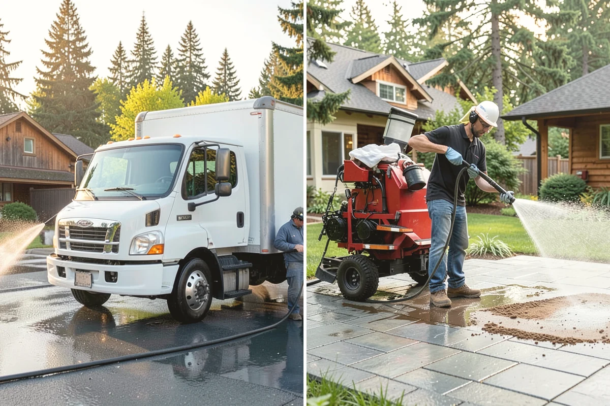 Driveway Gum Removal in Covington, King County, WA - Locate and count the gum deposits