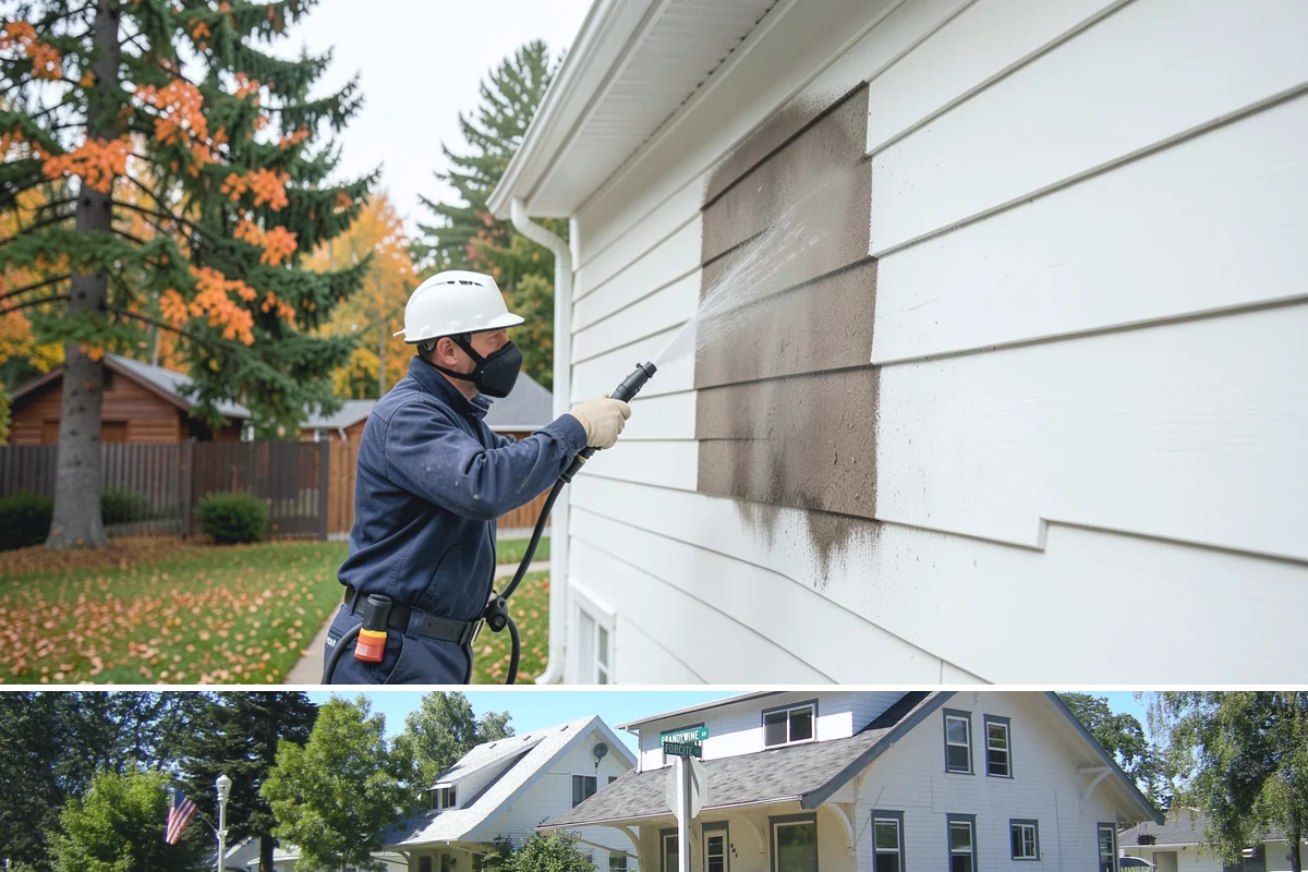 Driveway Gum Removal in DuPont, Pierce County, WA - Any dry day works, though warmer conditions soften gum and speed removal.