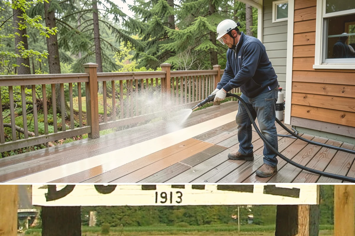 Driveway Gum Removal in Duvall, King County, WA - Any dry day works, though warmer conditions soften gum and speed removal.
