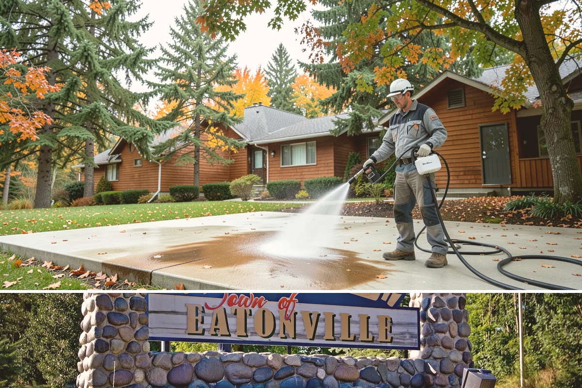 Driveway Gum Removal in Eatonville, Pierce County, WA - Any dry day works, though warmer conditions soften gum and speed removal.