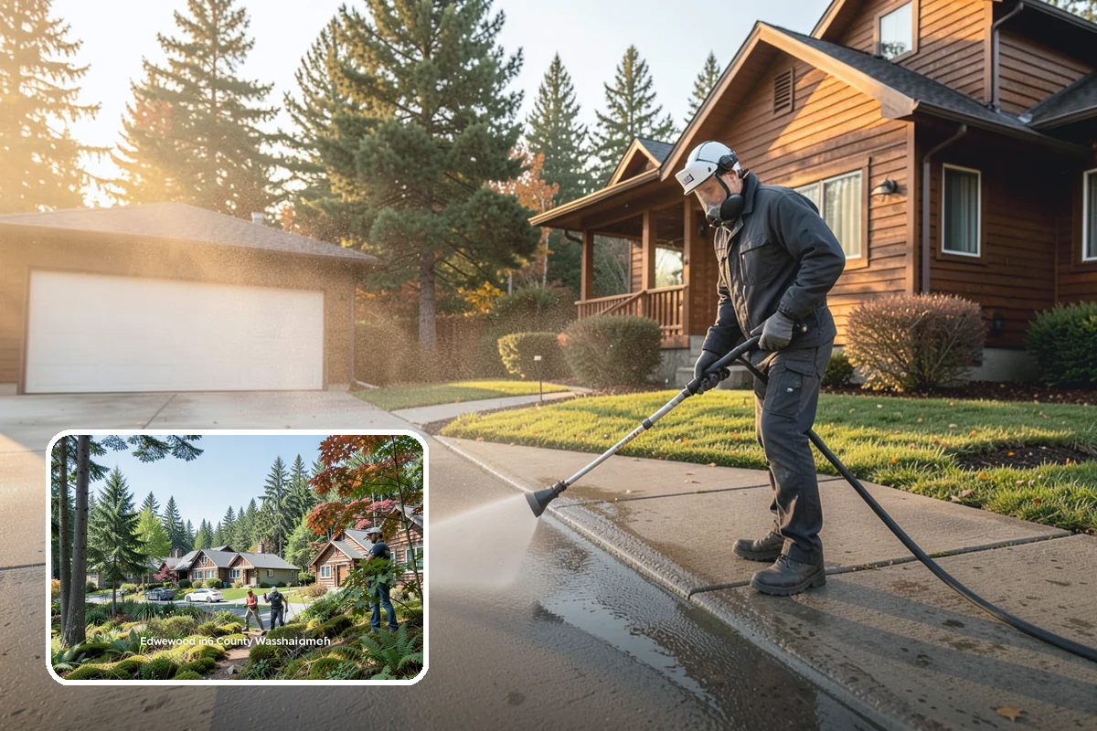 Driveway Gum Removal in Edgewood, Pierce County, WA - Removes hardened gum without leaving residue