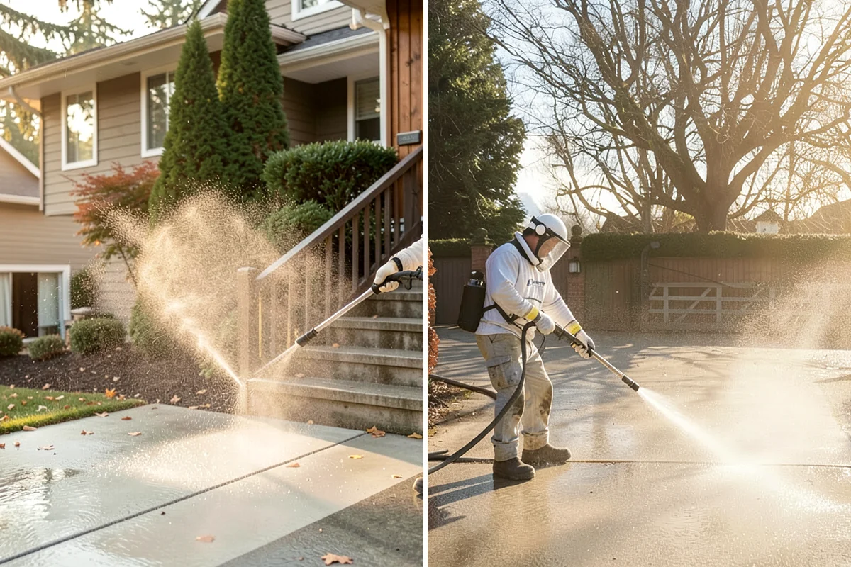 Driveway Gum Removal in Enumclaw, King County, WA - Locate and count the gum deposits
