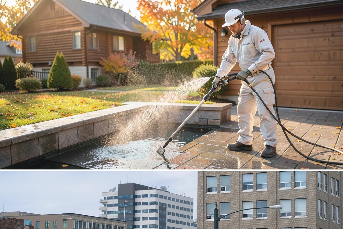 Driveway Gum Removal in Everett, Snohomish County, WA - Any dry day works, though warmer conditions soften gum and speed removal.