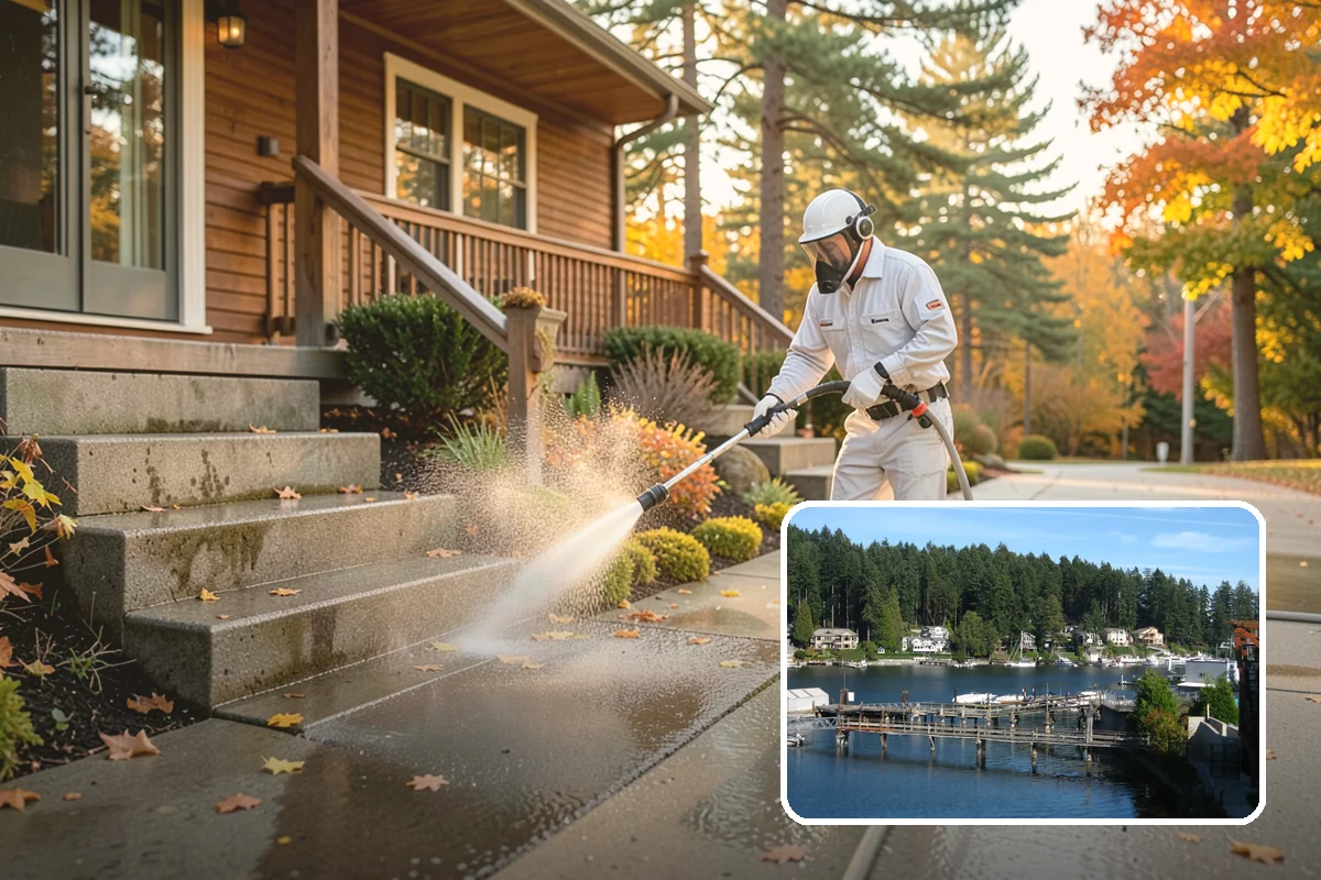 Driveway Gum Removal in Gig Harbor, Pierce County, WA - Removes hardened gum without leaving residue