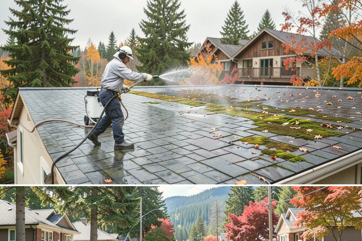 Driveway Gum Removal in Hunts Point, King County, WA - Any dry day works, though warmer conditions soften gum and speed removal.