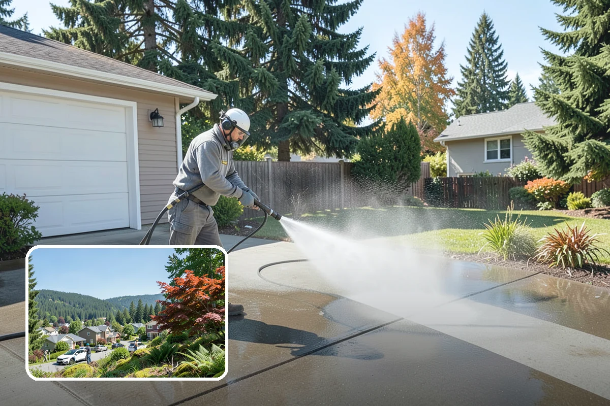 Driveway Gum Removal in Index, Snohomish County, WA - Removes hardened gum without leaving residue