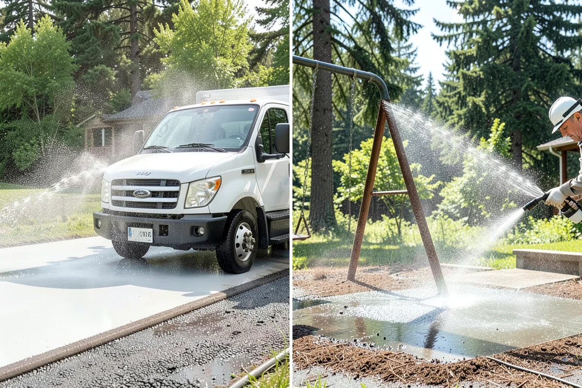 Driveway Gum Removal in Kenmore, King County, WA - Locate and count the gum deposits