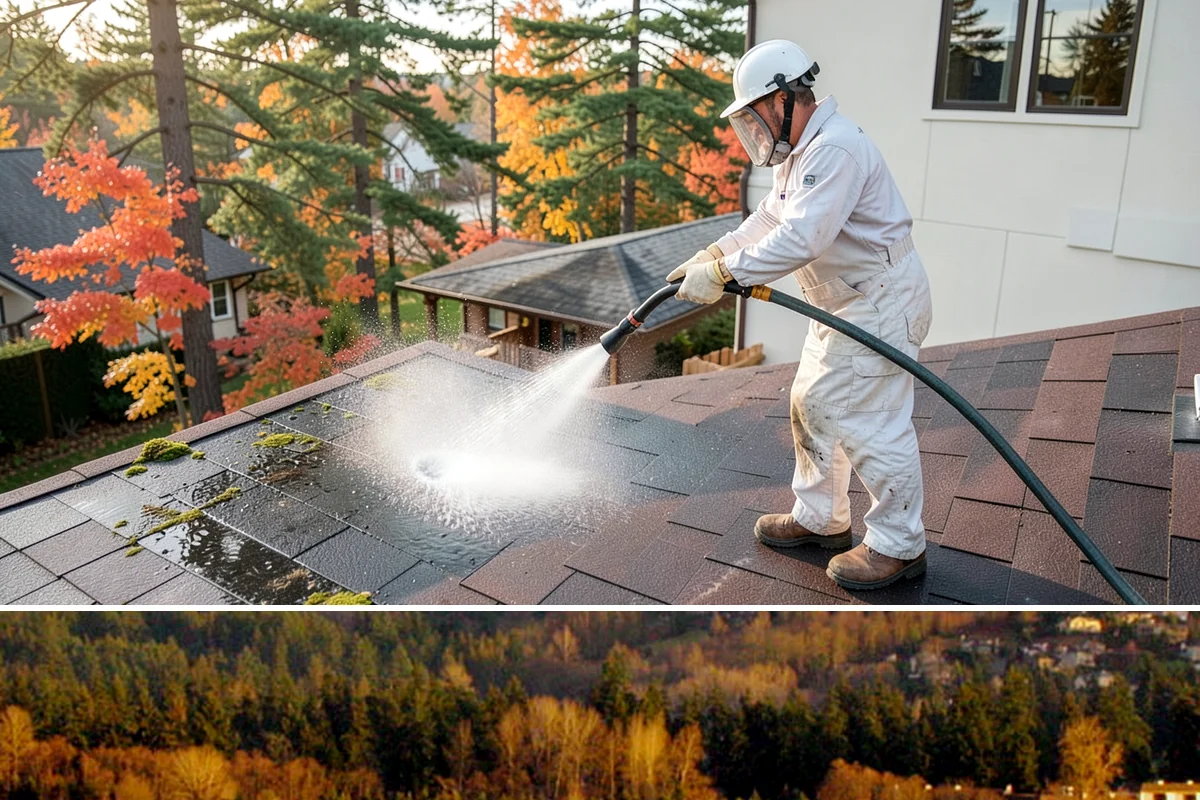 Driveway Gum Removal in Kenmore, King County, WA - Any dry day works, though warmer conditions soften gum and speed removal.