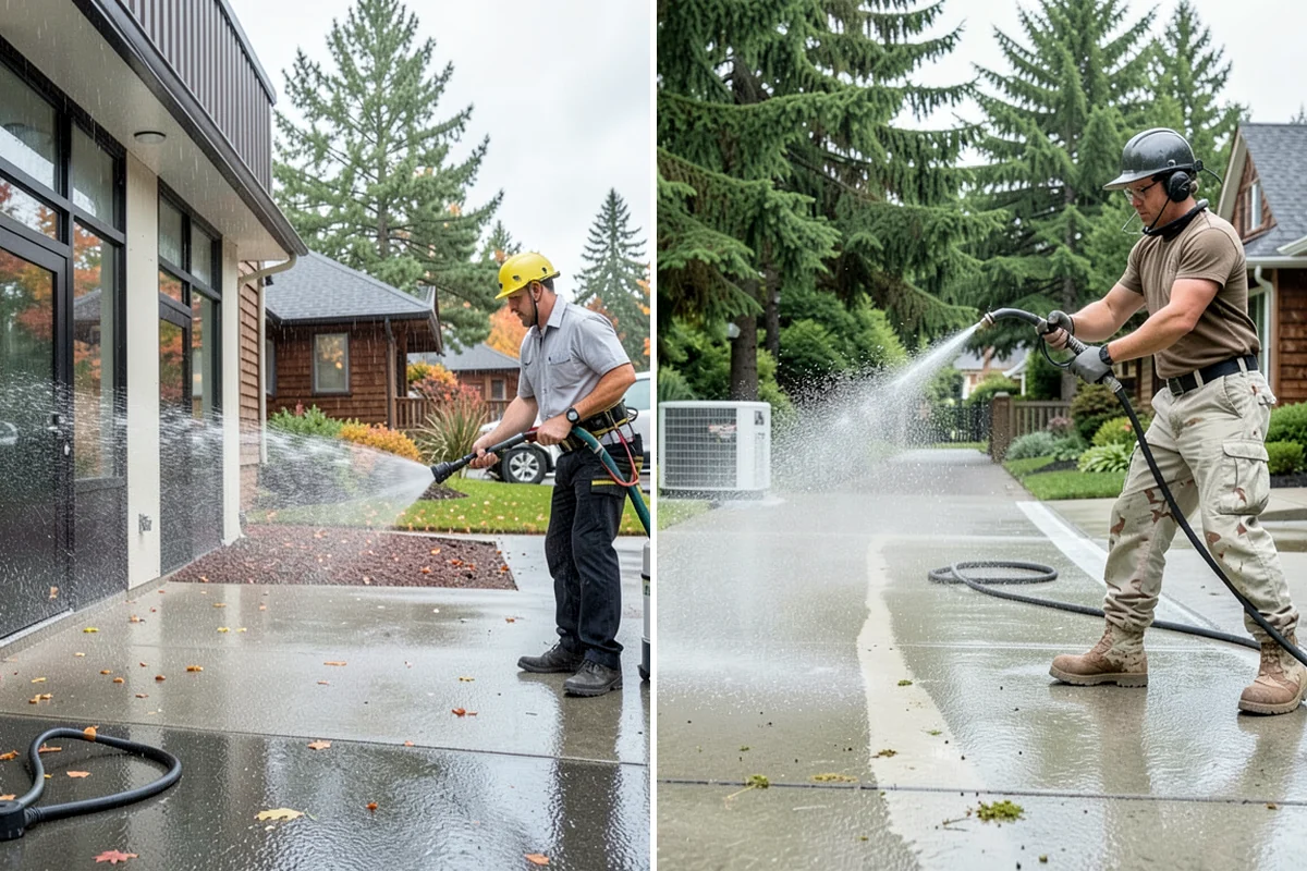 Driveway Gum Removal in Lakewood, Pierce County, WA - Locate and count the gum deposits