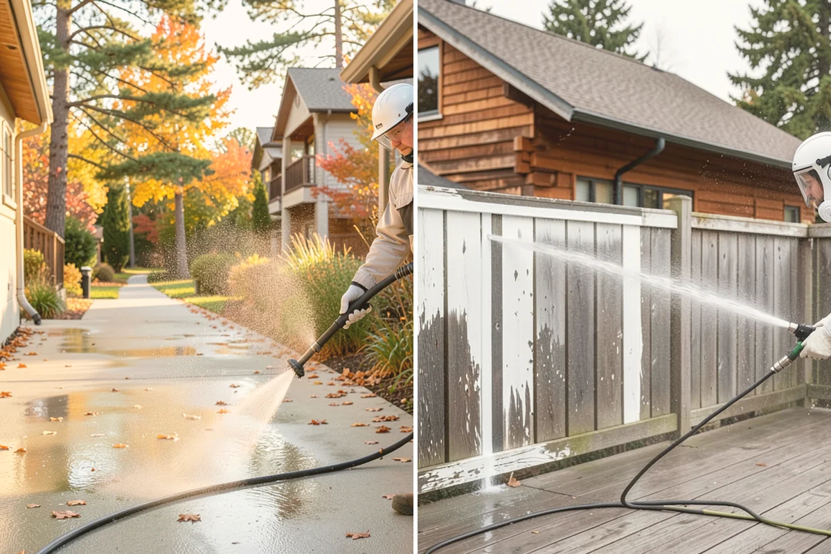 Driveway Gum Removal in Langley, Island County, WA - Locate and count the gum deposits