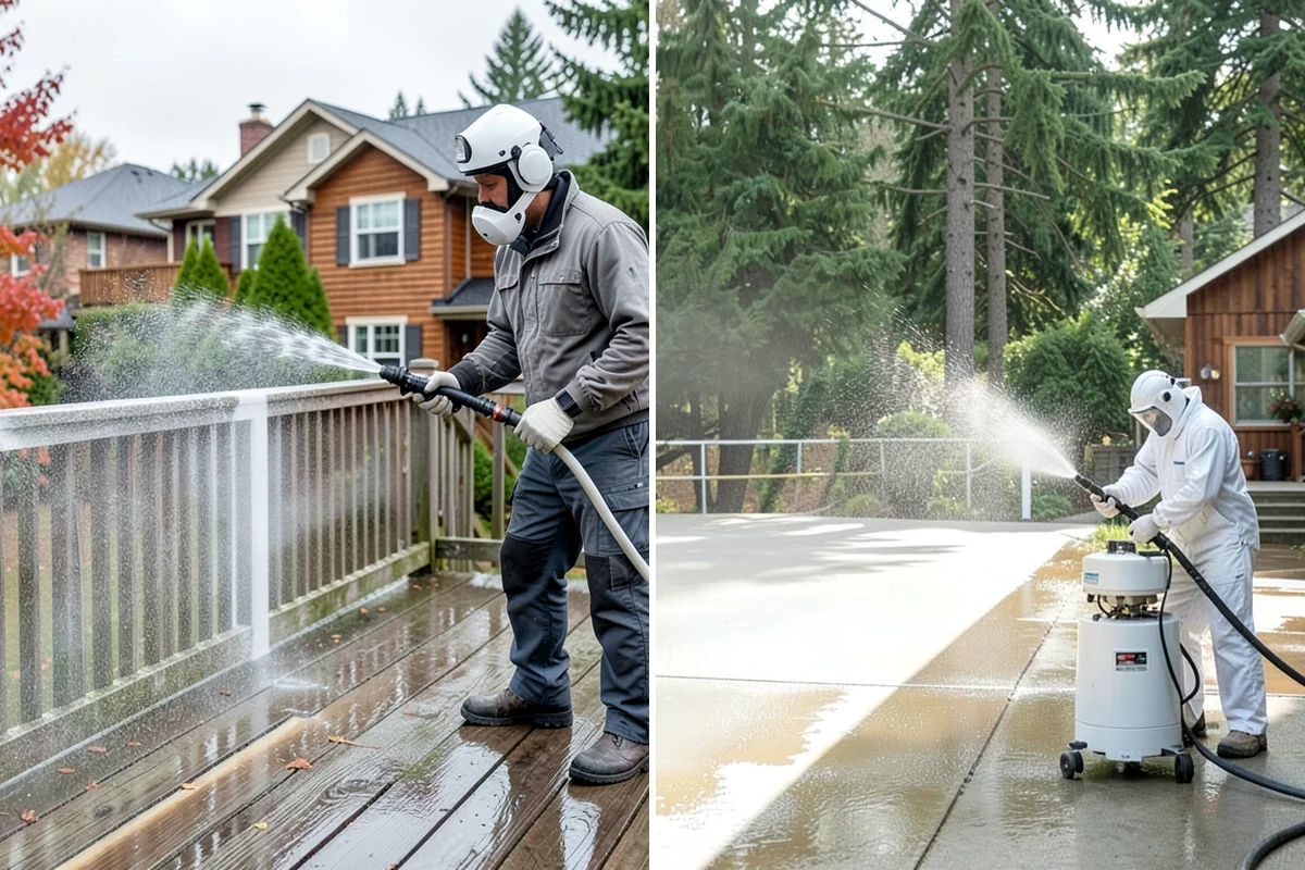 Driveway Gum Removal in Lyman, Skagit County, WA - Locate and count the gum deposits