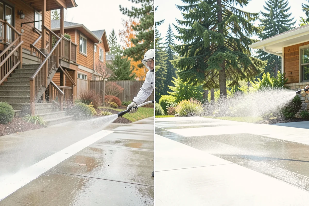 Driveway Gum Removal in Lynnwood, Snohomish County, WA - Locate and count the gum deposits