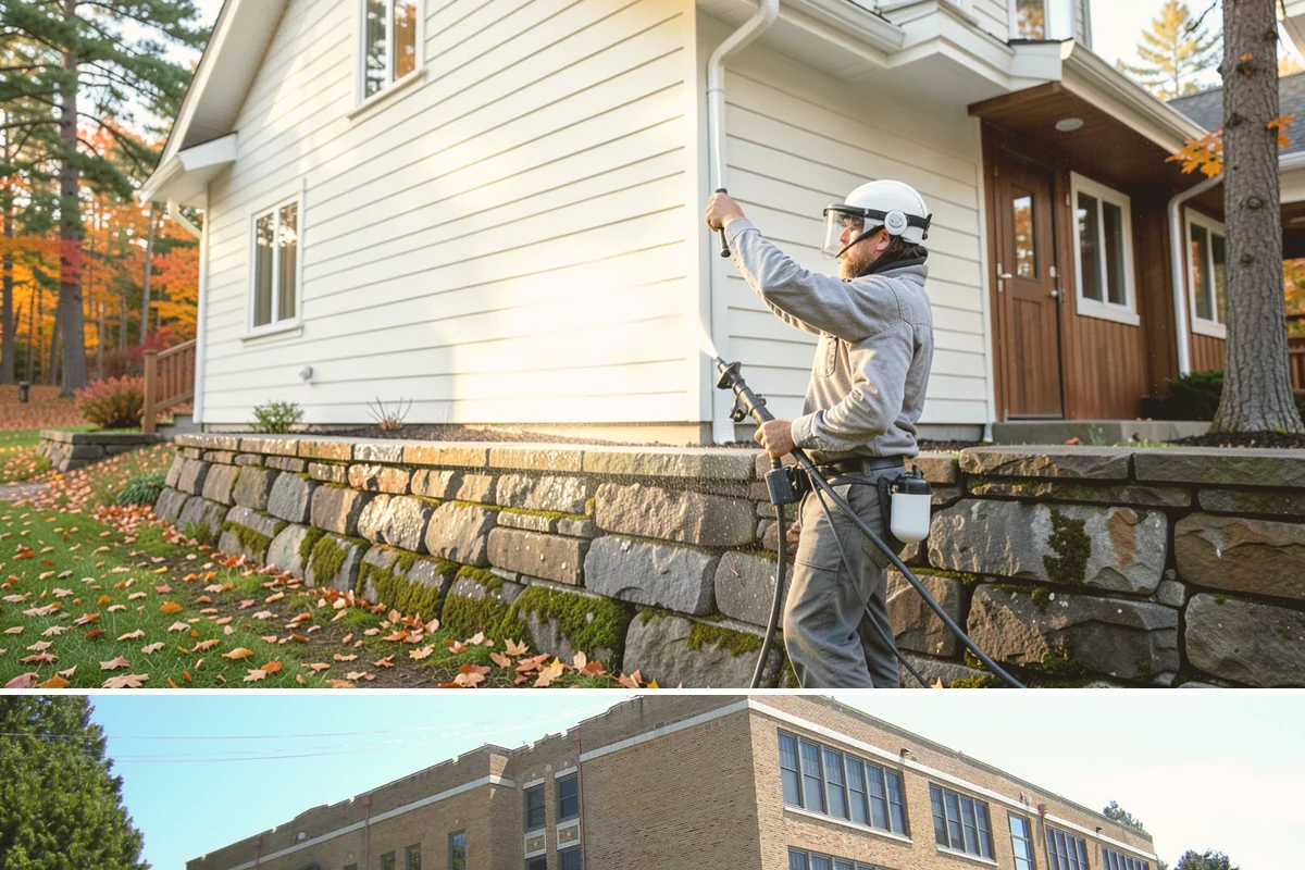 Driveway Gum Removal in Maple Valley, King County, WA - Any dry day works, though warmer conditions soften gum and speed removal.