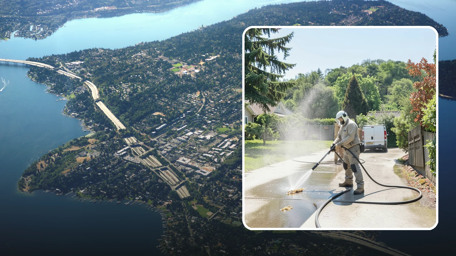 Driveway Gum Removal in Mercer Island, King County, WA - Removal of stuck-on gum that hardens onto driveways and entry areas in high-foot-traffic spots.