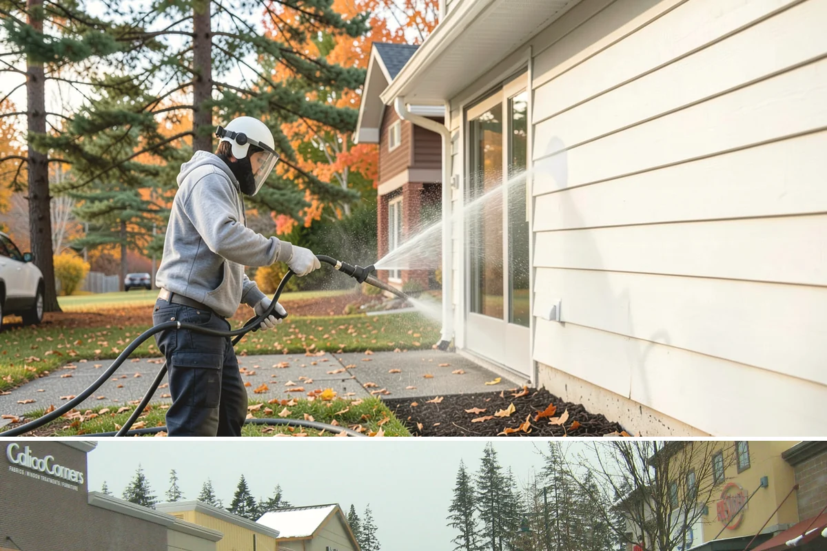 Driveway Gum Removal in Mill Creek, Snohomish County, WA - Any dry day works, though warmer conditions soften gum and speed removal.