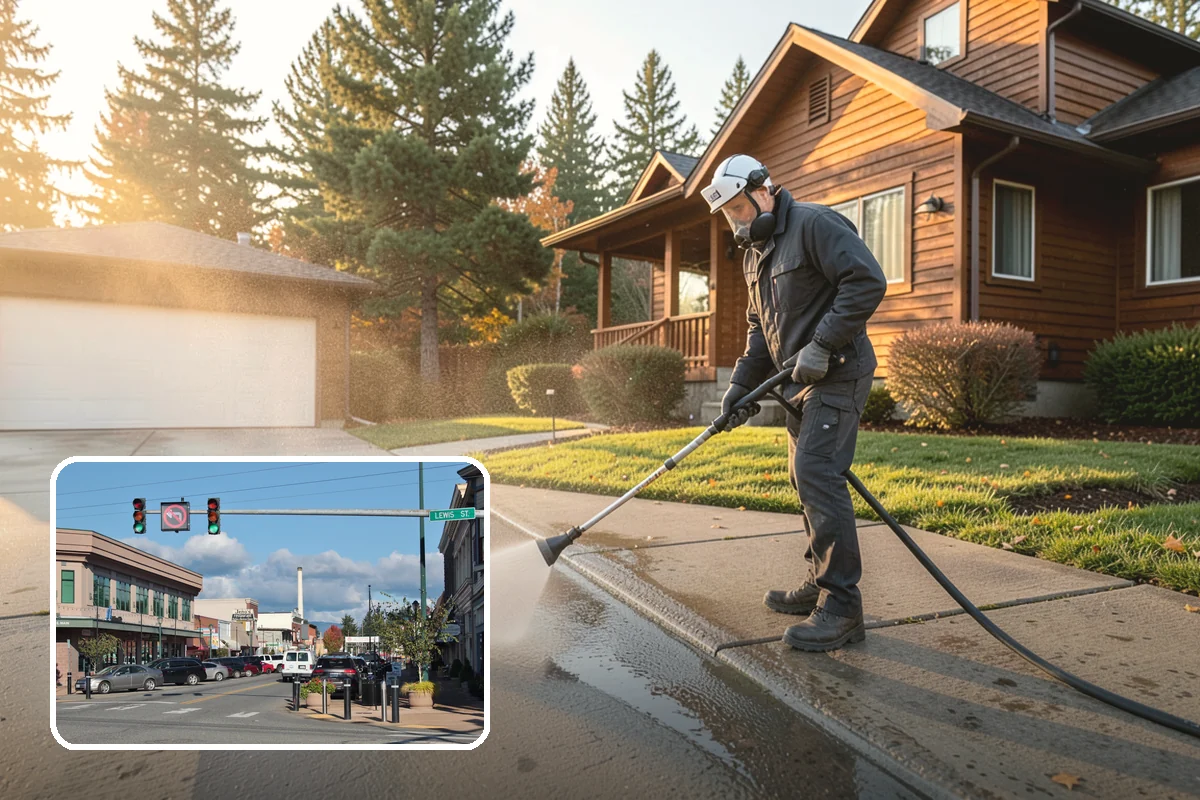 Driveway Gum Removal in Monroe, Snohomish County, WA - Removes hardened gum without leaving residue