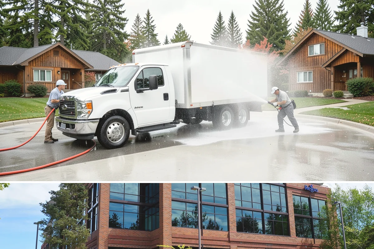 Driveway Gum Removal in Mountlake Terrace, Snohomish County, WA - Any dry day works, though warmer conditions soften gum and speed removal.