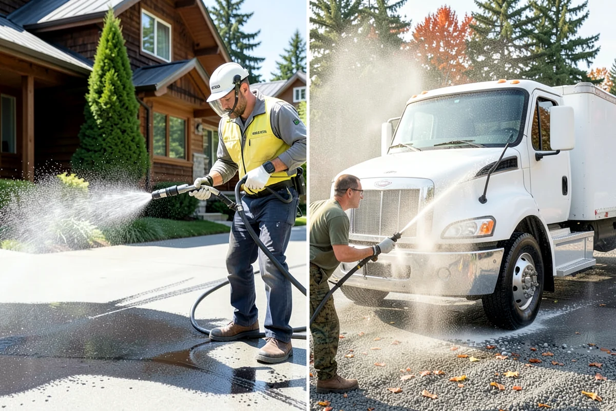 Driveway Gum Removal in Normandy Park, King County, WA - Locate and count the gum deposits