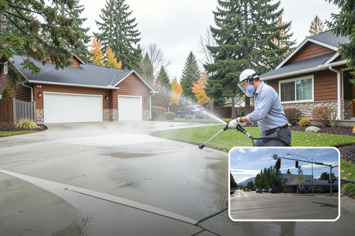 Driveway Gum Removal in North Bend, King County, WA - Removes hardened gum without leaving residue